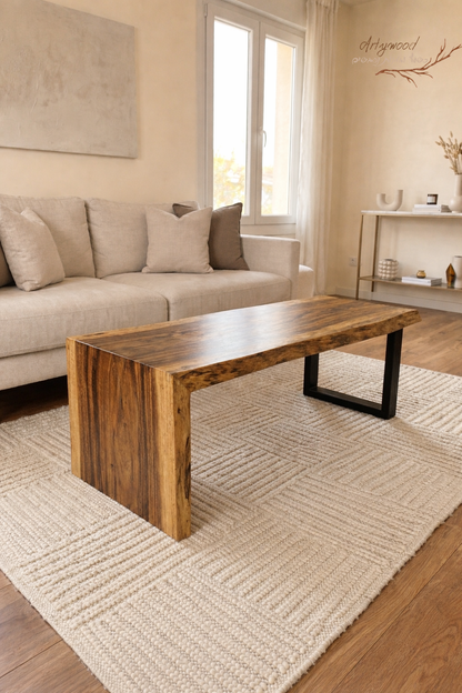 שולחן מעץ "מונקיפוד" טבעי