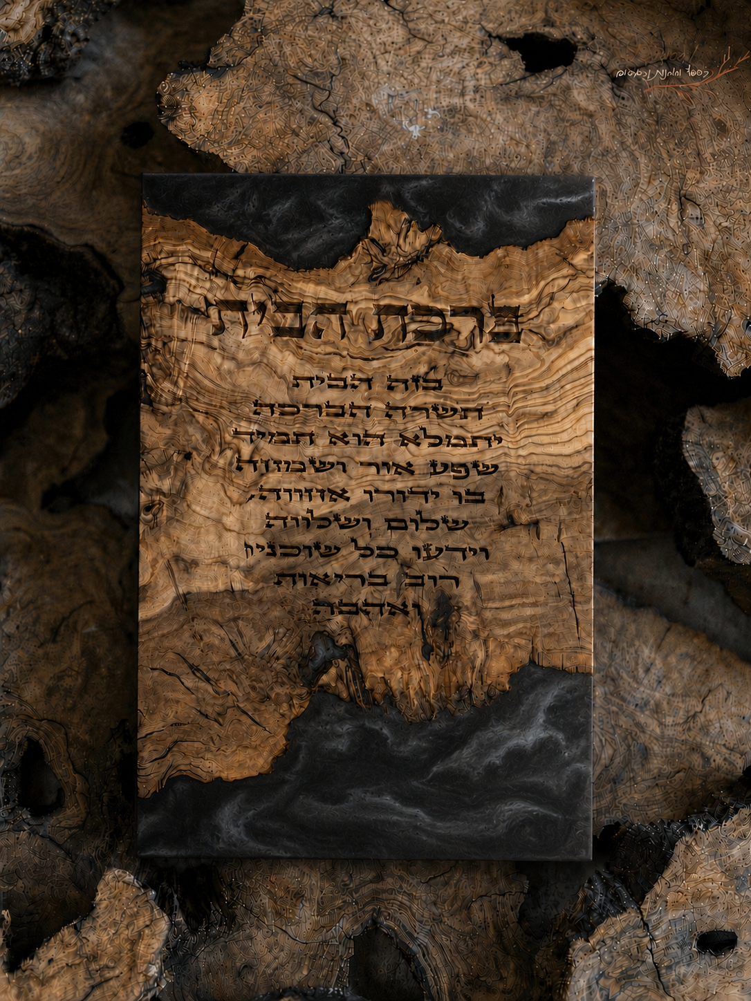 ברכת הבית בחריטת לייזר